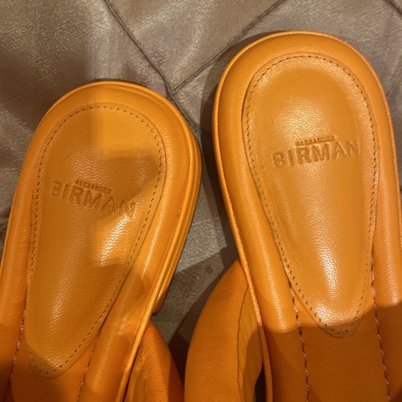 Alexandre Birman fashionably flops, beautiful orange leather, made in Brazil, 39 - Picture 5 of 14